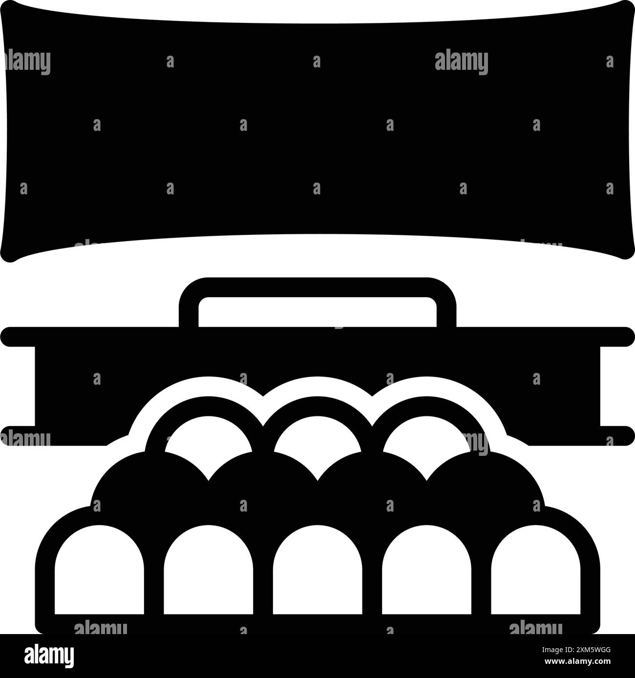 Icona per il cinema, il palco Illustrazione Vettoriale