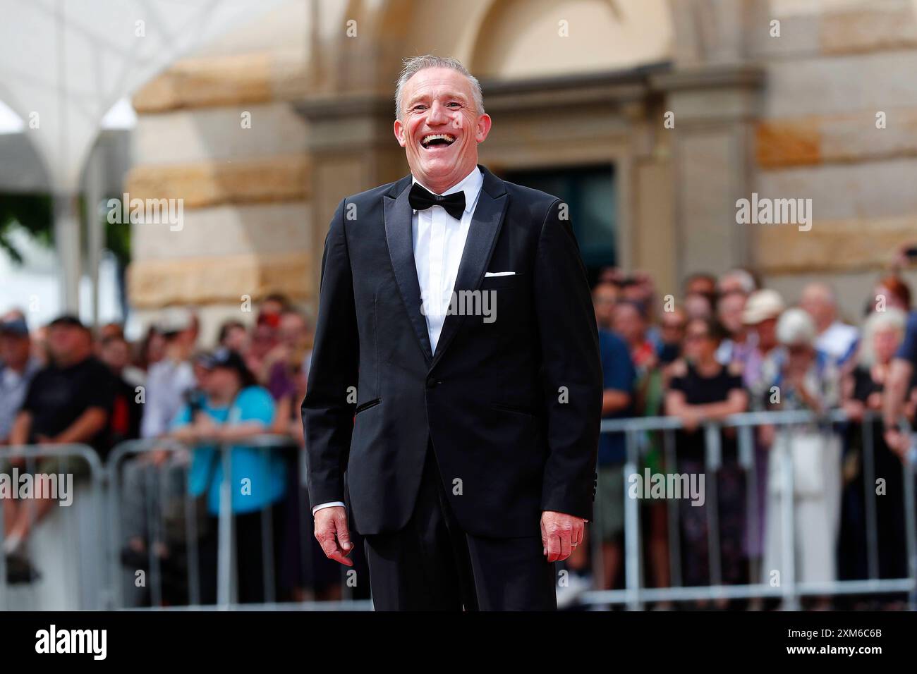 Michl Müller Schauspieler BEI der Eröffnung der 112. Richard-Wagner-Festspiele a Bayreuth *** Michl Müller attore all'apertura del Richard Wagner Festival 112 a Bayreuth Foto Stock