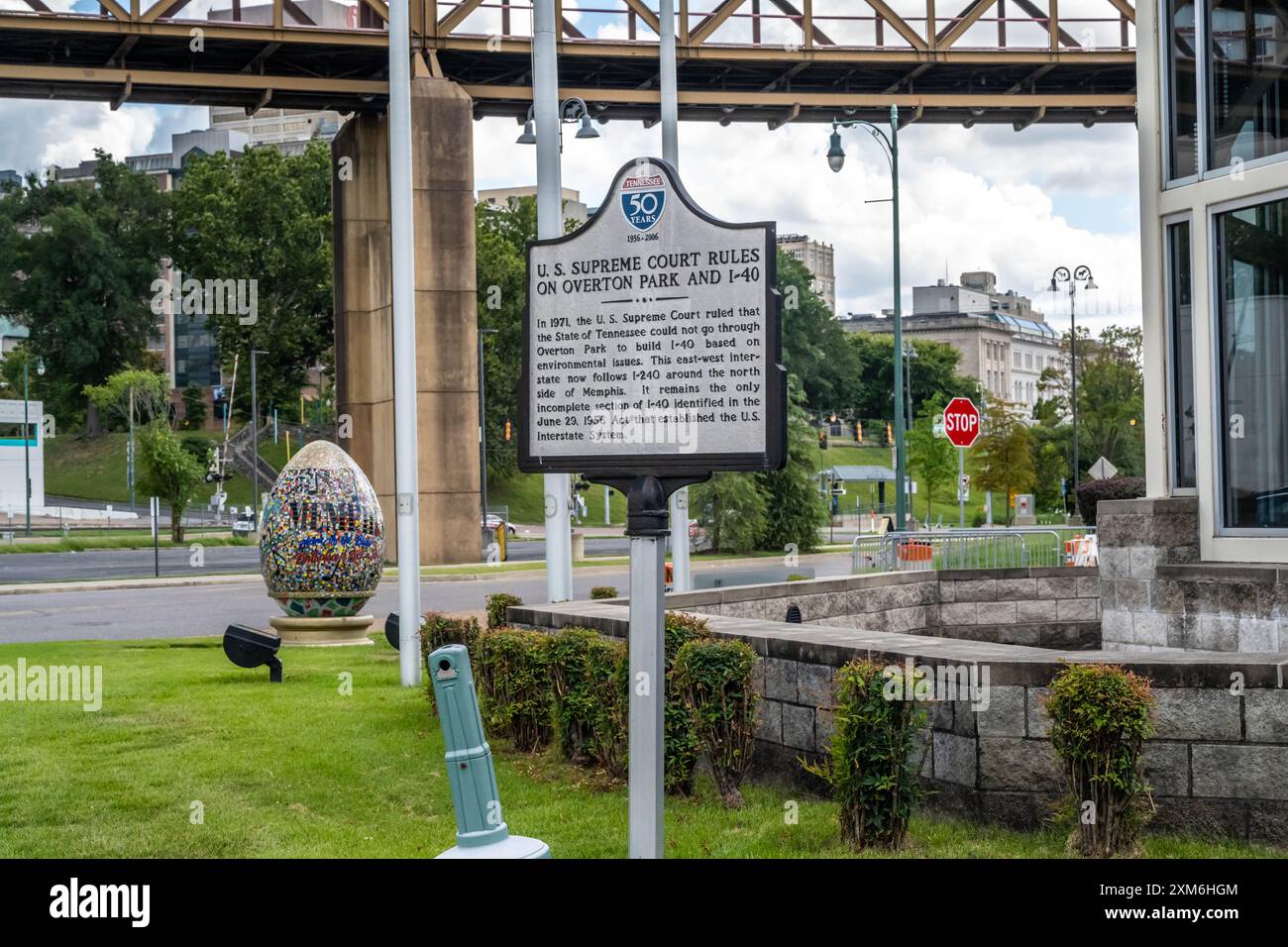 Una strada d'ingresso per Memphis, Tennessee Foto Stock