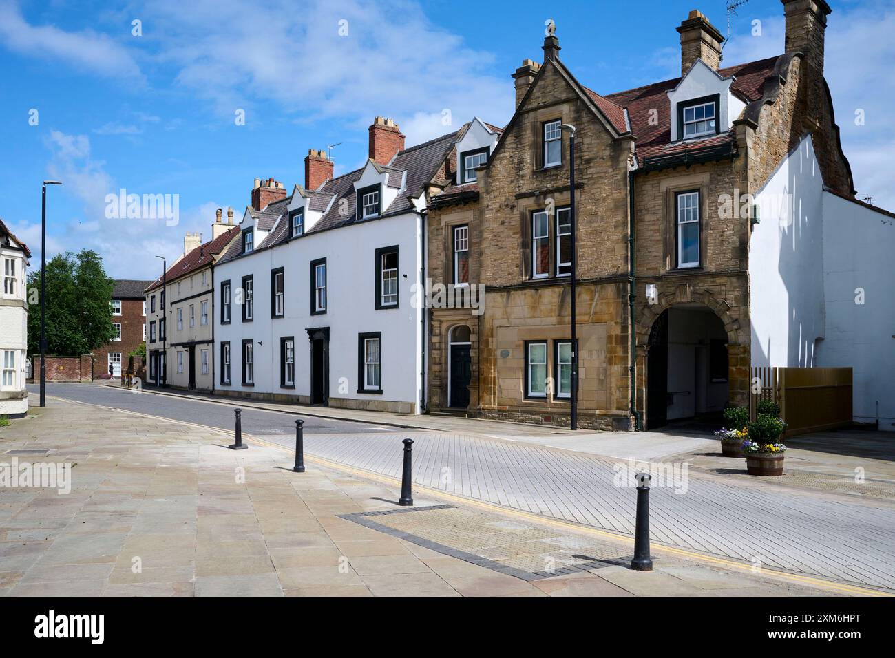 Centro di Bishop Auckland, area Market Square, contea di Durham, Inghilterra nord-orientale, Regno Unito Foto Stock