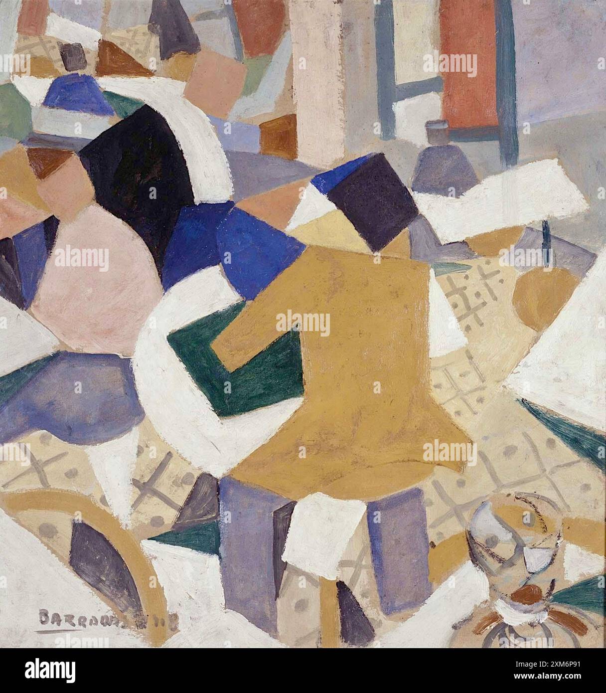 Rafael Barradas - Composicion Vibracionista - Vibrazionismo era il movimento pittorico praticato dal pittore - 1918 Foto Stock