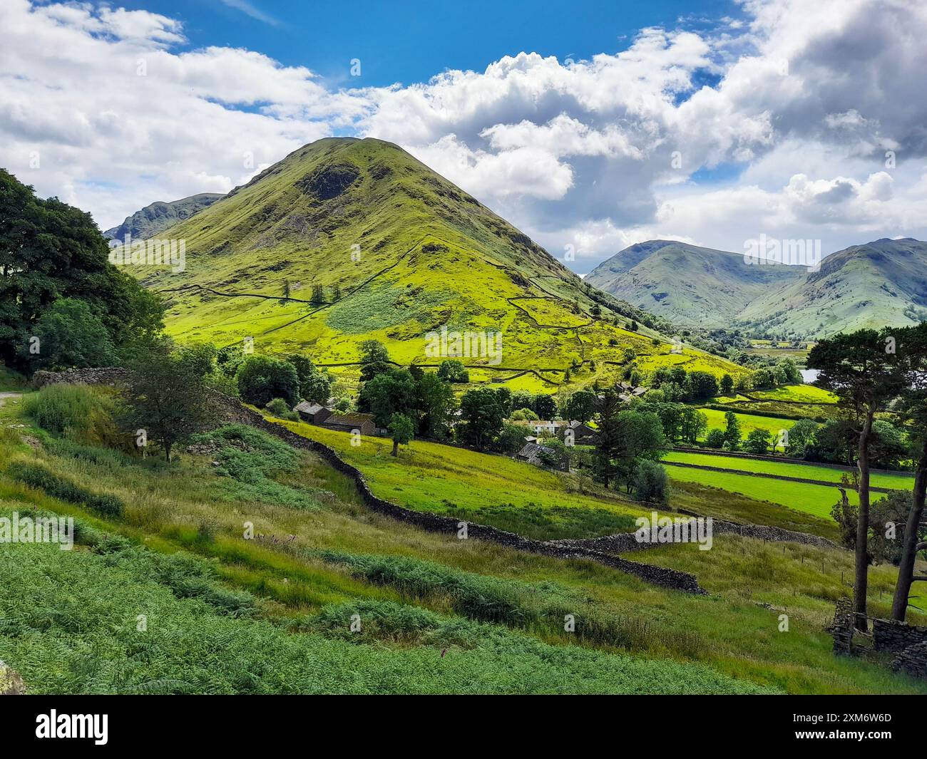 Hartsop Dodd sopra Hartsop, Lake District, Regno Unito. Foto Stock