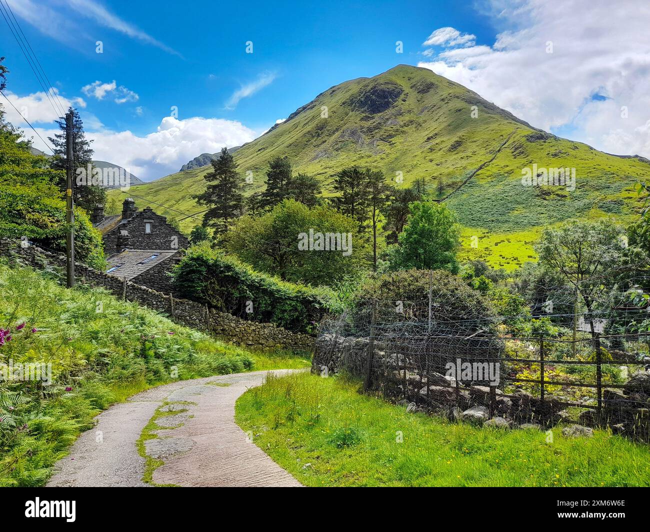Hartsop Dodd sopra Hartsop, Lake District, Regno Unito. Foto Stock