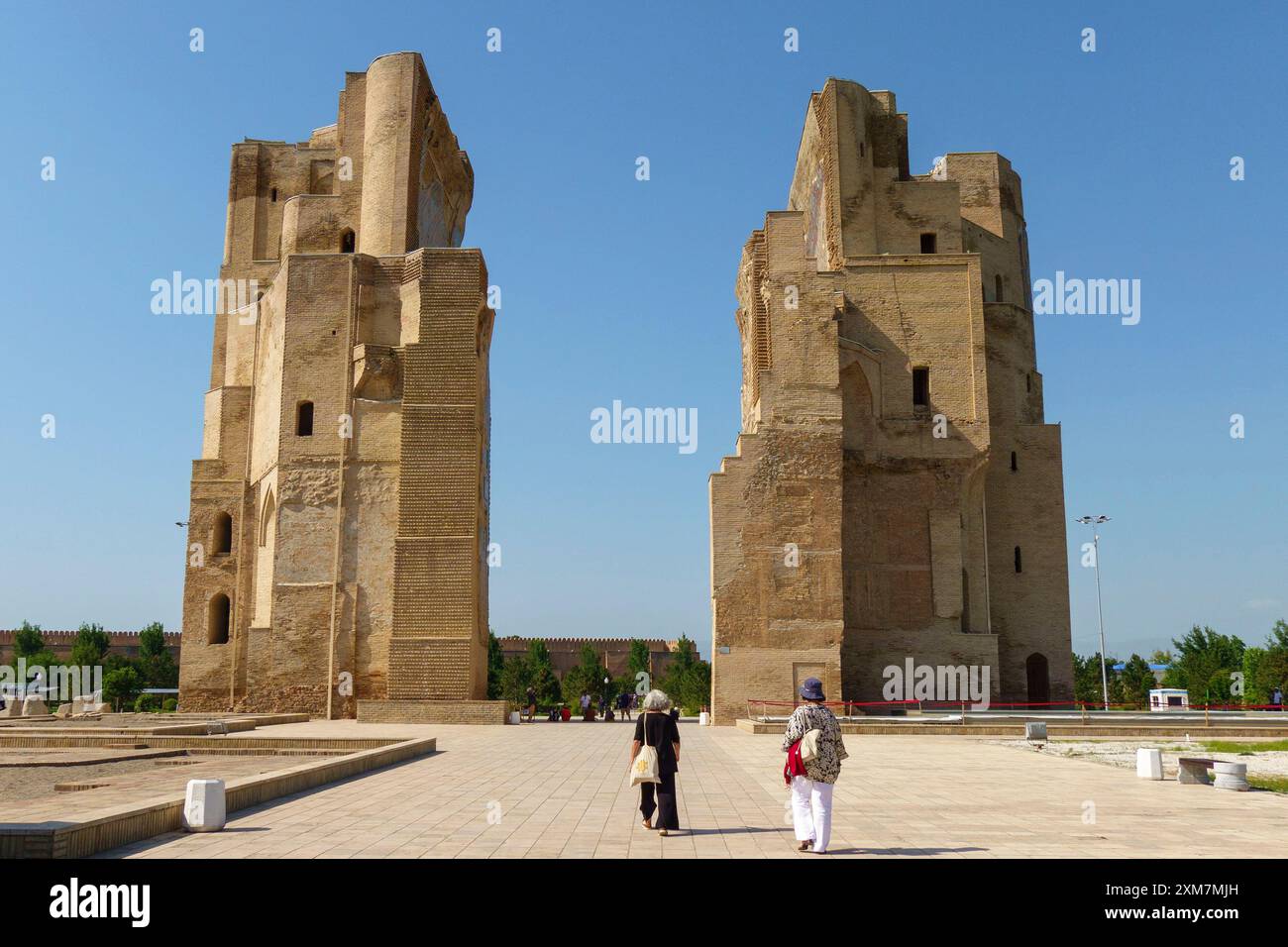 Palazzo AK-Saray a Shahrisabz, Uzbekistan Foto Stock