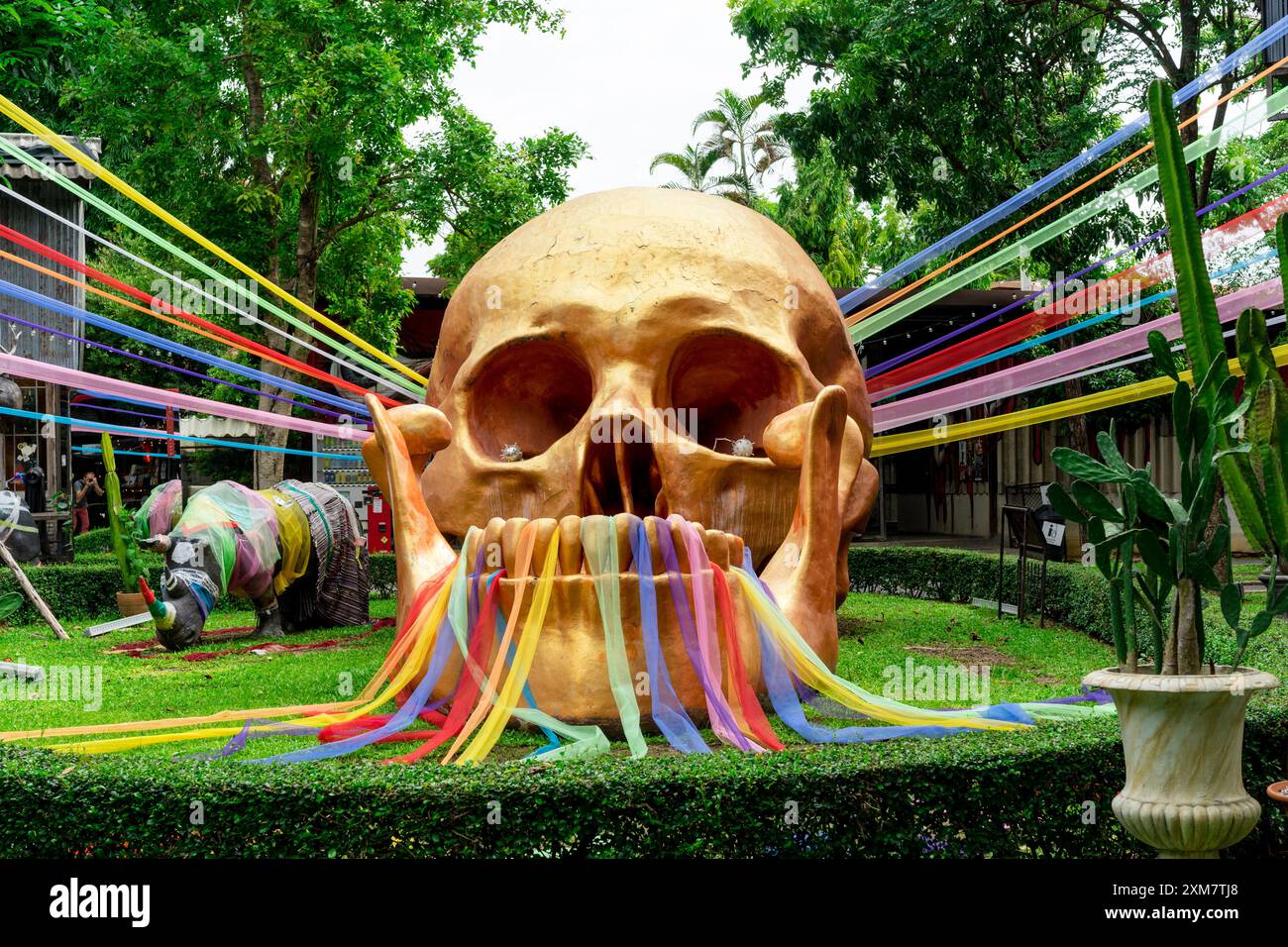 Mercato degli aerei di ChangChui a Thonburi/Bangkok Foto Stock