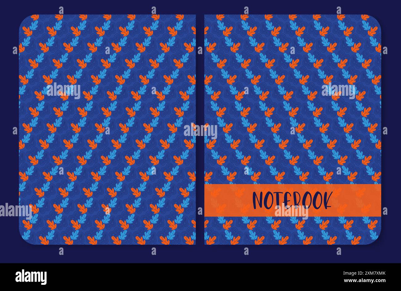 Design della copertina per il pianificatore. Notebook con motivo primaverile. Design della copertina grafica di pasqua Illustrazione Vettoriale