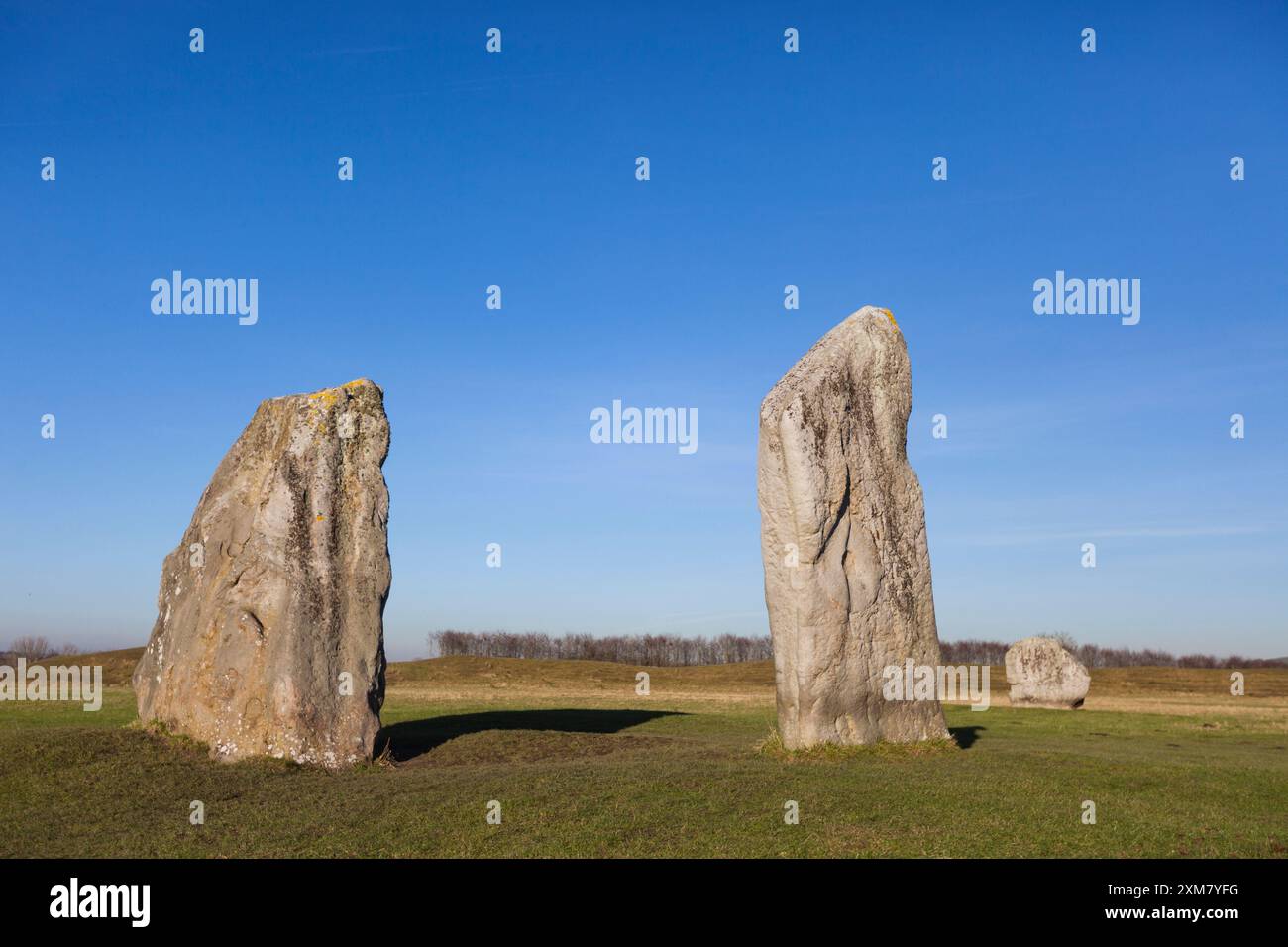 Cerchio di pietre di Avebury, henge neolitico, grande monumento megalitico, Wiltshire, Inghilterra Regno Unito Foto Stock