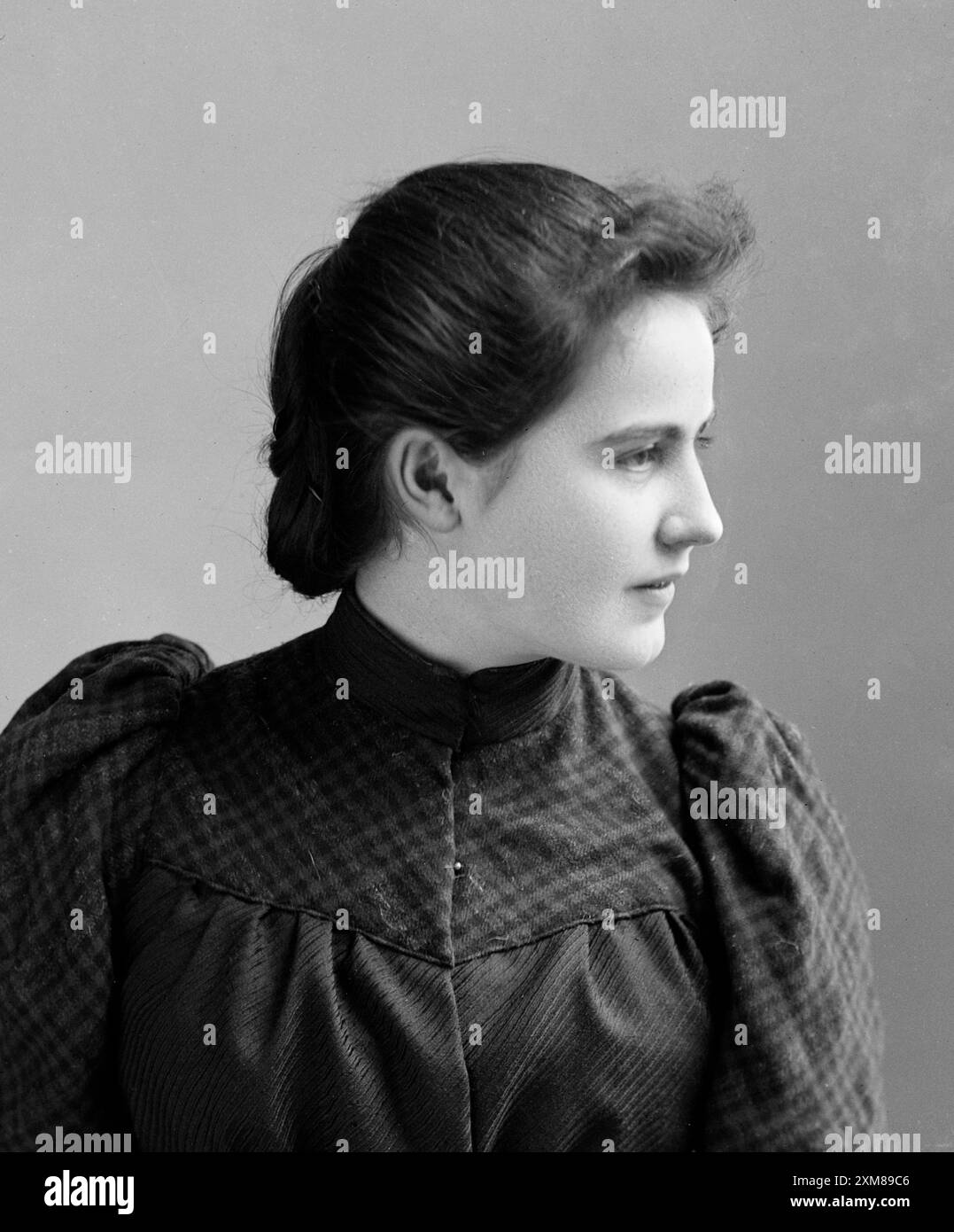 Edith Wilson. Ritratto della First Lady americana, Edith Wilson (1872-1961) come giovane donna, di C M Bell, c. 1891-94. Edith era la seconda moglie del presidente Woodrow Wilson. Foto Stock