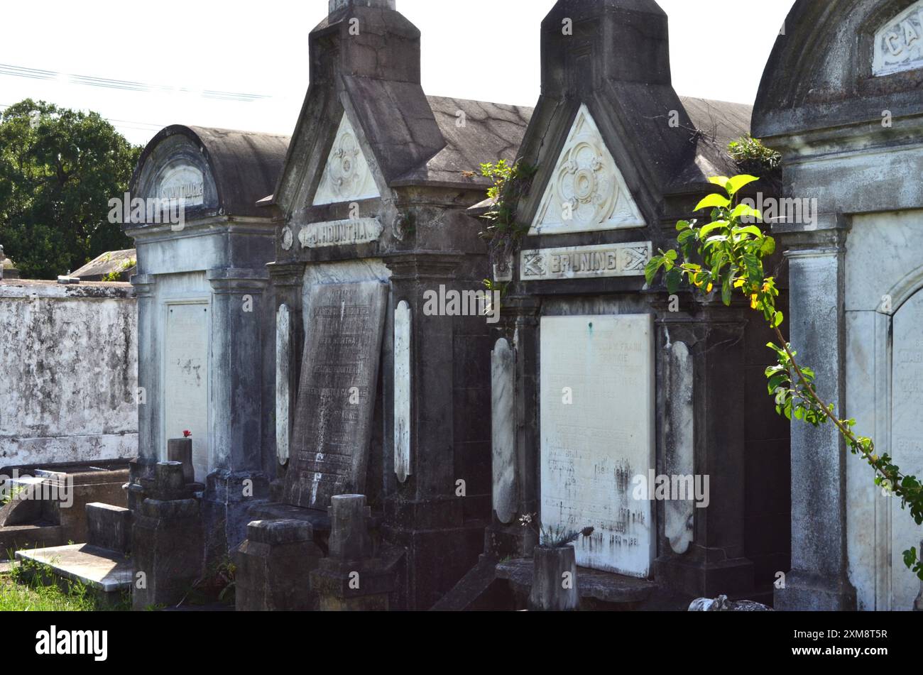 New Orleans, Cimitero di Lafayette n.2 siti di tombe in superficie Foto Stock