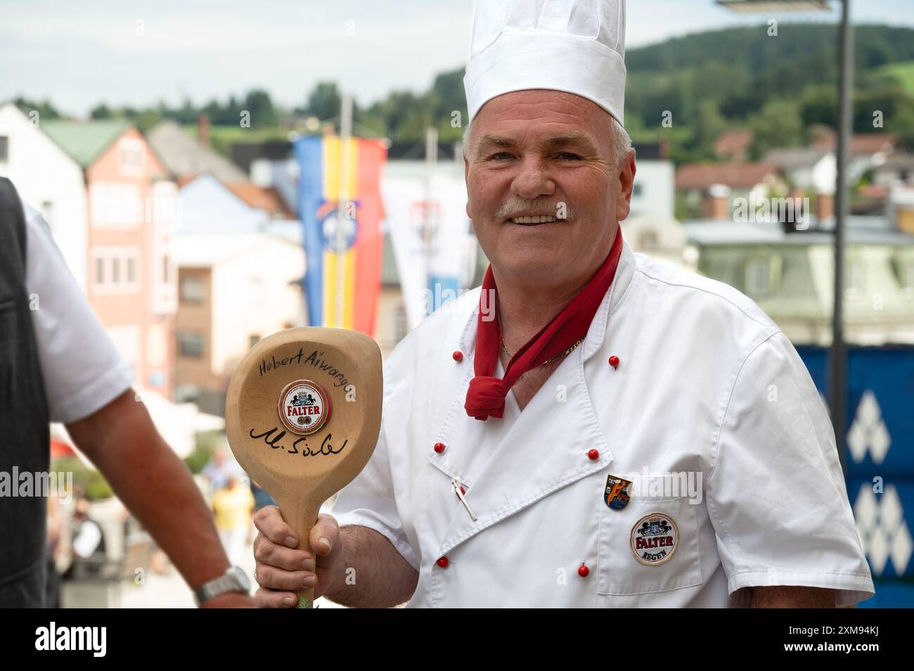 Pichelsteinerfest Regen, bassa Baviera, Germania, luglio 26 2024, chef del Festival Günther Prinz Foto Stock