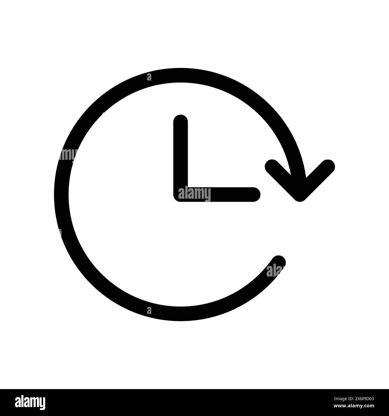 Icona History logo LINEAR Set Collection in bianco e nero per il Web Illustrazione Vettoriale