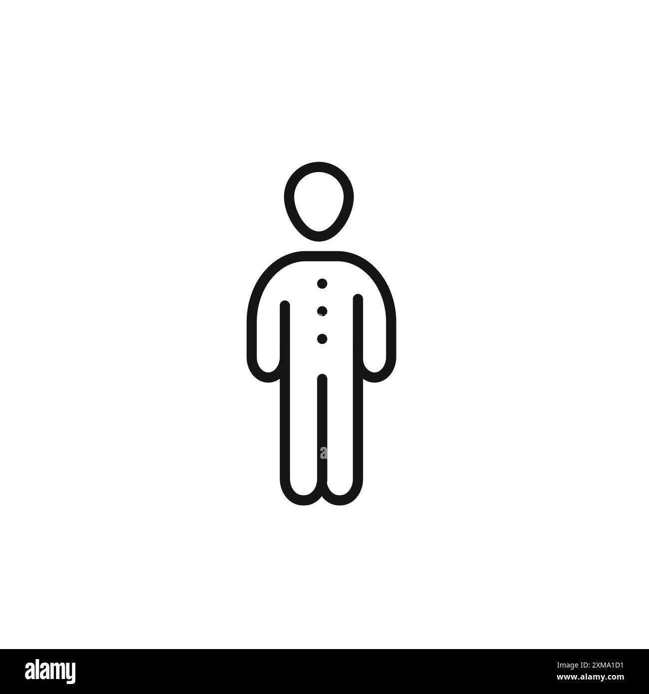 Collezione di profili delle icone uomo o in bianco e nero Illustrazione Vettoriale