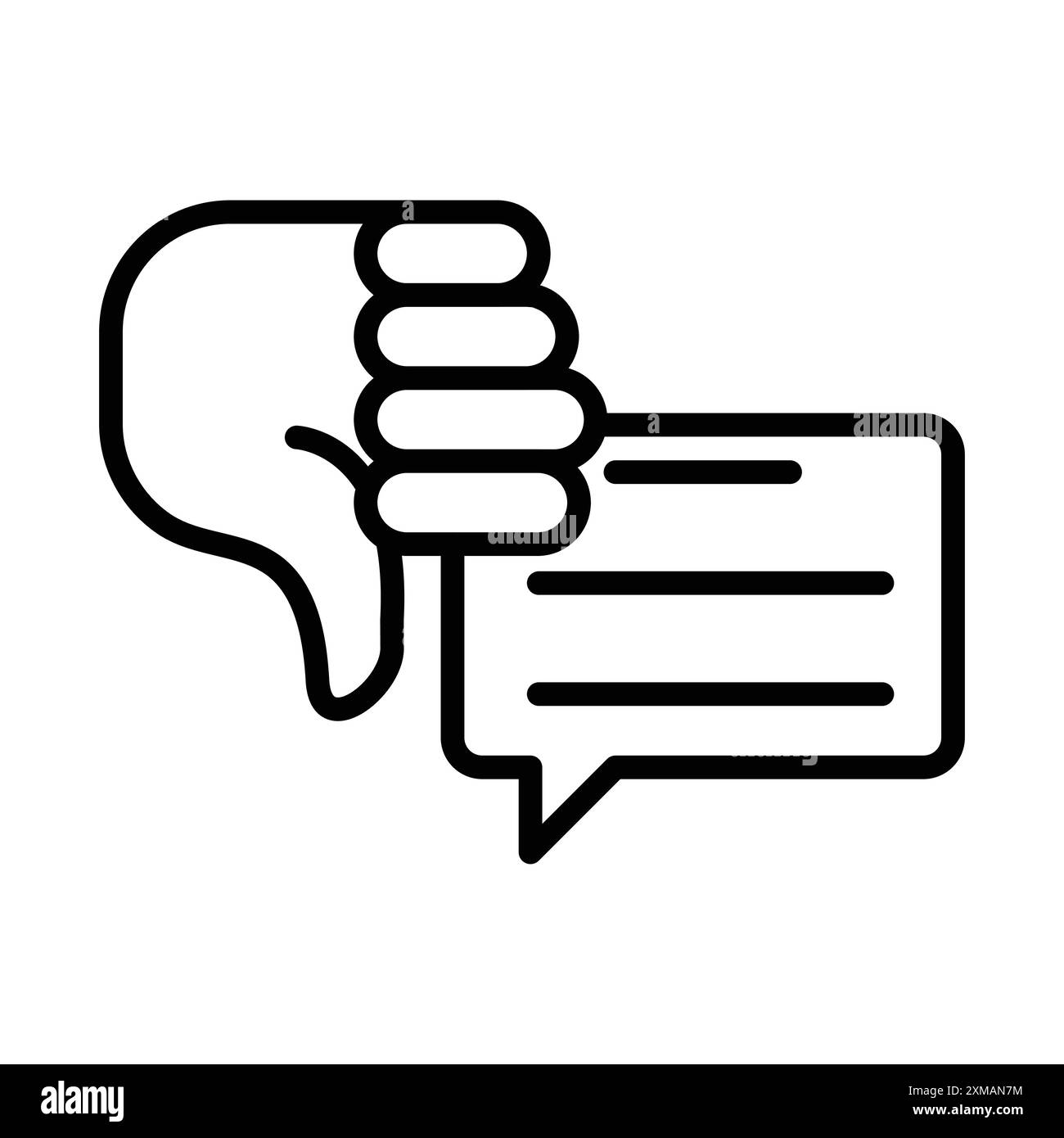 icona di feedback non valida. set di marchi con logo lineare in bianco e nero per il web Illustrazione Vettoriale