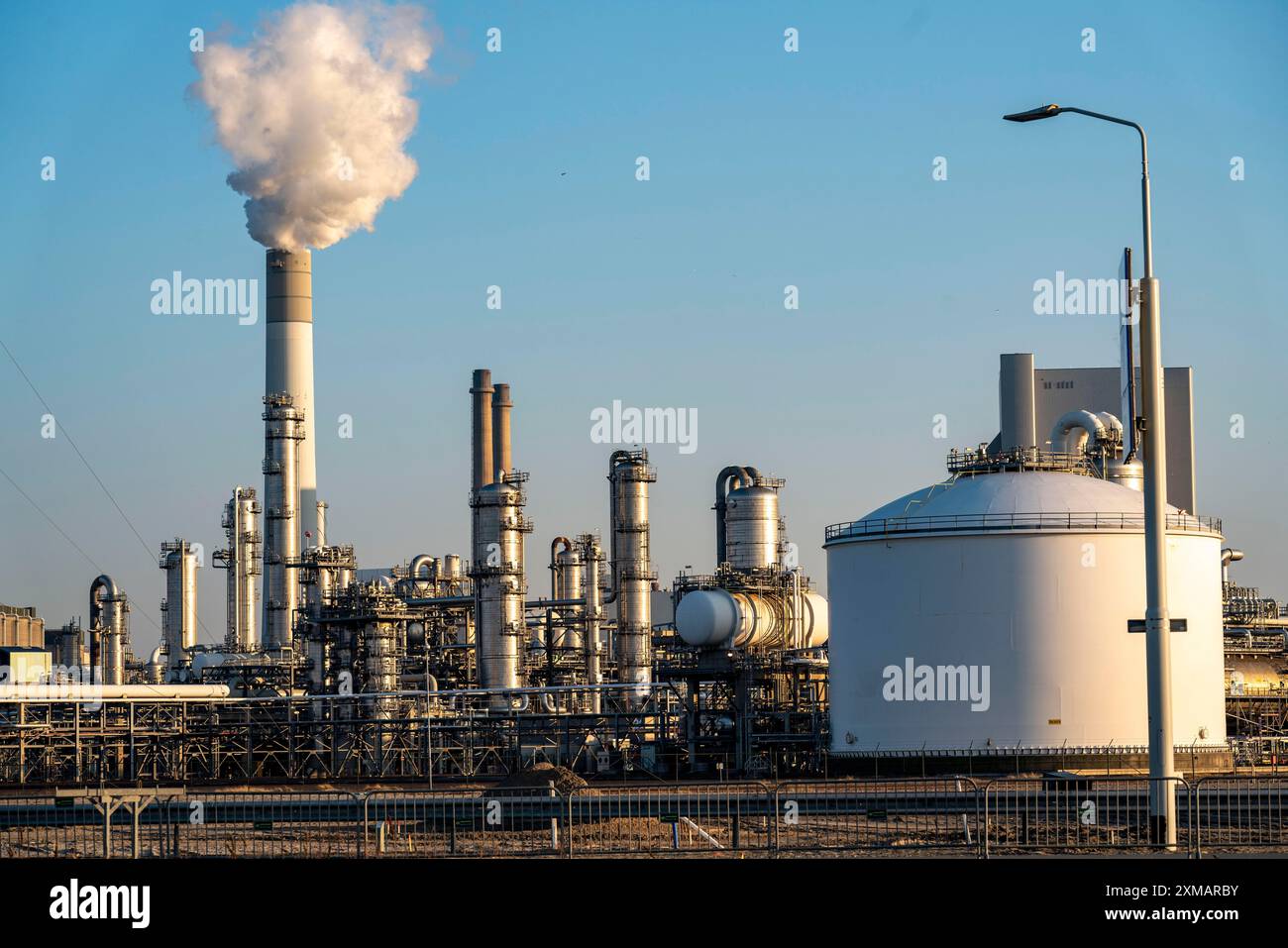Lyondell Chemical Netherlands BV, stabilimento chimico, impresa comune tra LyondellBasell e Covestro, il più grande stabilimento del settore nel mondo, produce Foto Stock