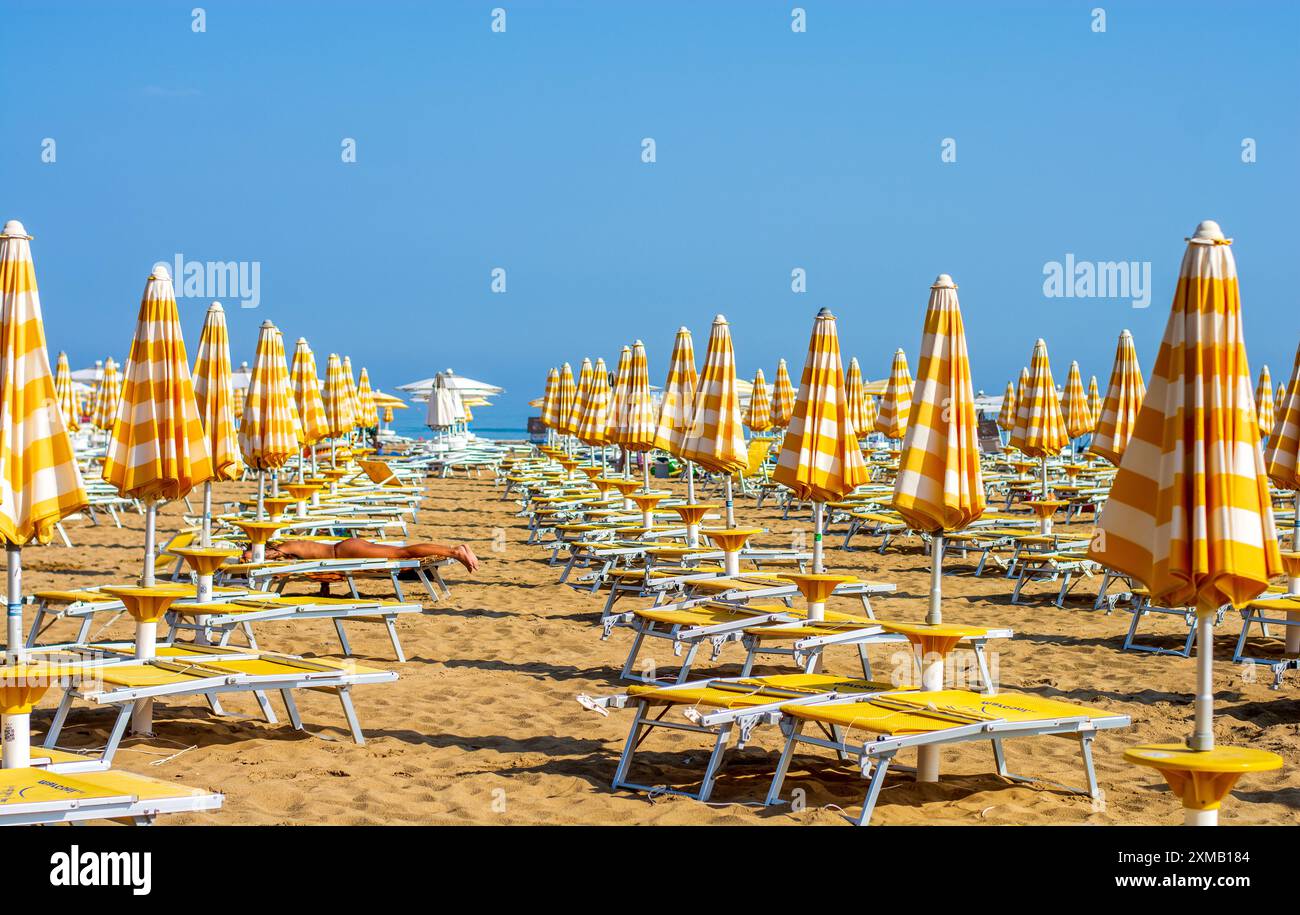 una bella mattinata sulla spiaggia Foto Stock