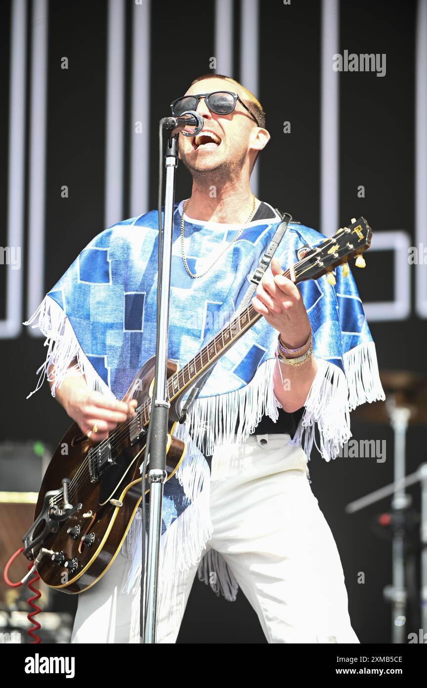 Miles Kane si esibisce al Tramlines Festival 2024 , Sheffield, Regno Unito Foto Stock