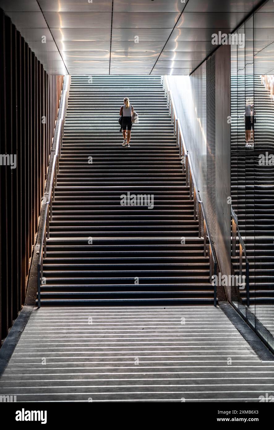 Accesso, ingresso, al Danish Architecture Centre, Dansk Arkitektur Center, DAC, Copenhagen, Danimarca Foto Stock