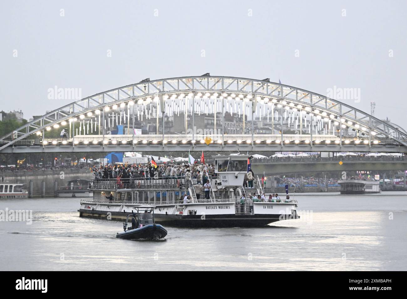 Illustrazione dell'ambiente, cerimonia di apertura durante i Giochi Olimpici di Parigi 2024 il 26 luglio 2024 a Parigi, Francia credito: Agenzia fotografica indipendente/Alamy Live News Foto Stock