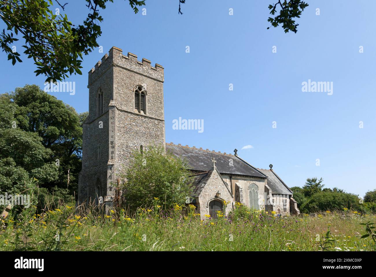 Chiesa di Ognissanti, Bale, Norfolk Foto Stock