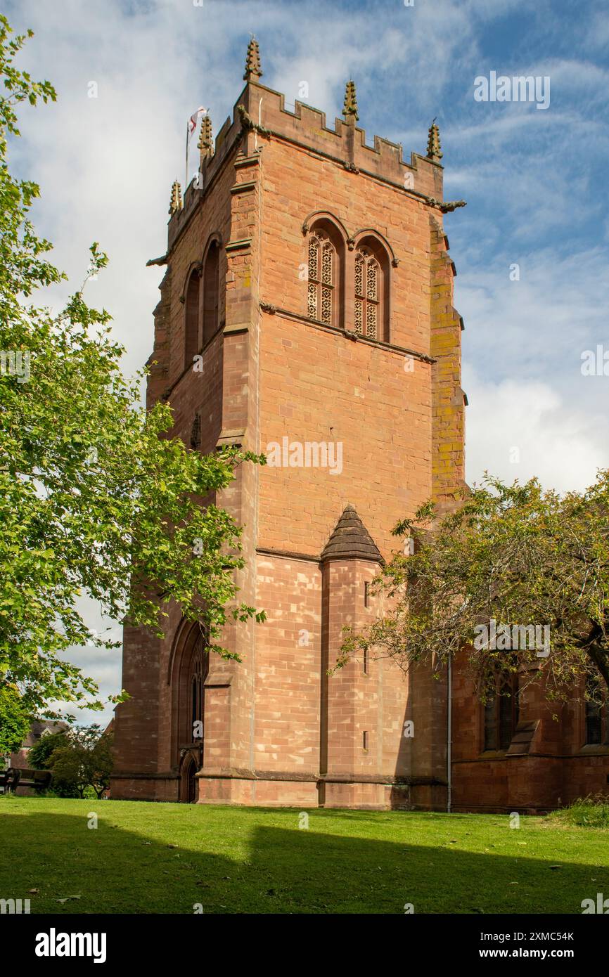 St Lawrence's Church, Bridgnorth, Worcestershire, Inghilterra Foto Stock