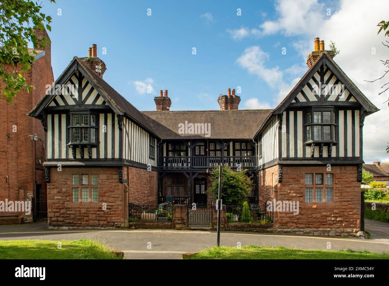 Allms Houses, Bridgnorth, Worcestershire, Inghilterra Foto Stock