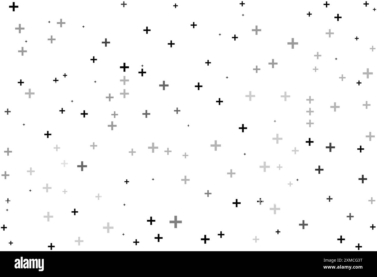 Più simboli di diverse dimensioni e opacità illustrazione vettoriale con pattern di sfondo senza cuciture. Illustrazione Vettoriale