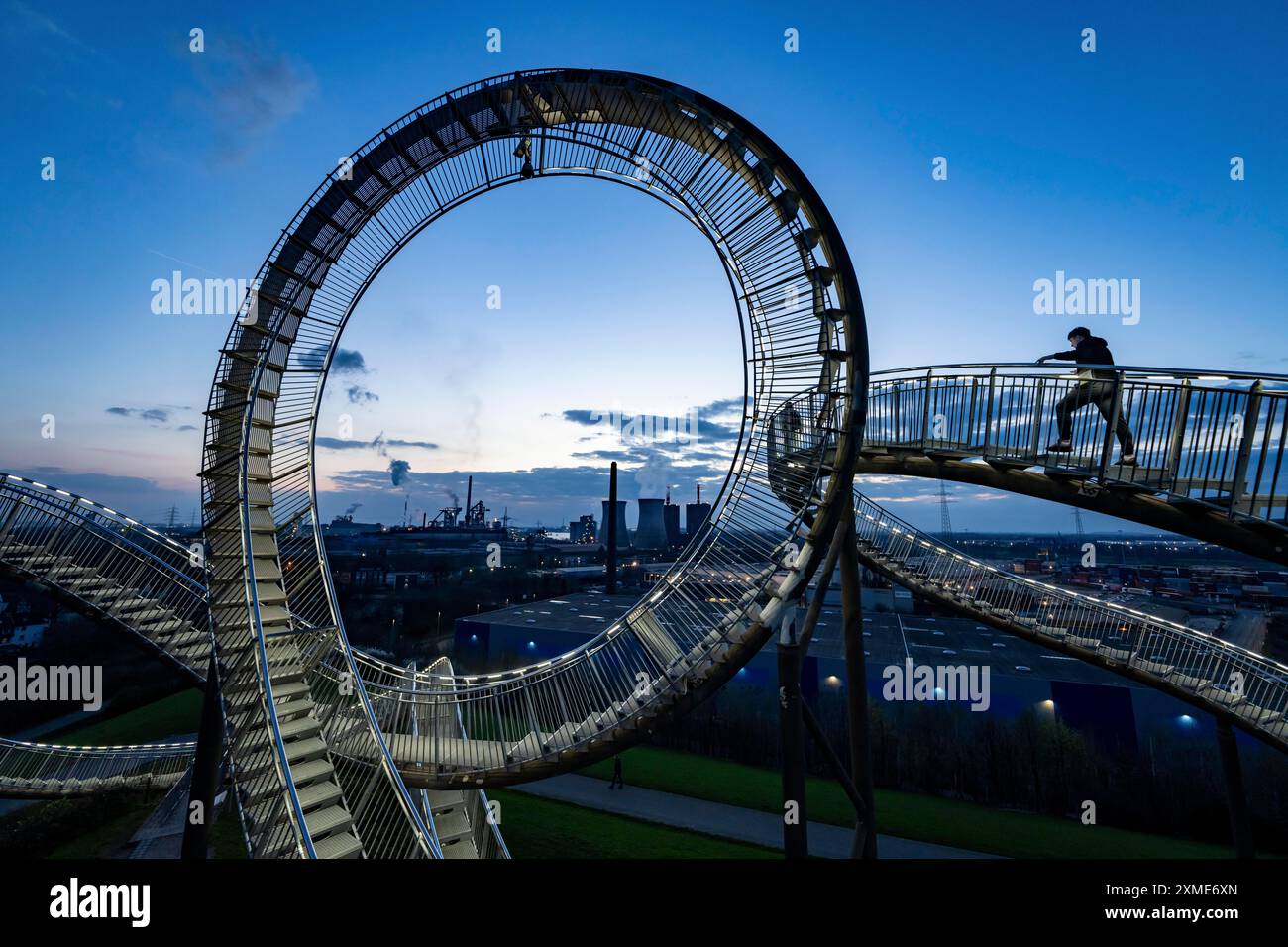 Huettenwerke Krupp-Mannesmann, HKM a Duisburg-Huettenheim, cokeria e 2 altiforni, impianto di sinterizzazione e centrale elettrica, Tiger & Turtle Foto Stock
