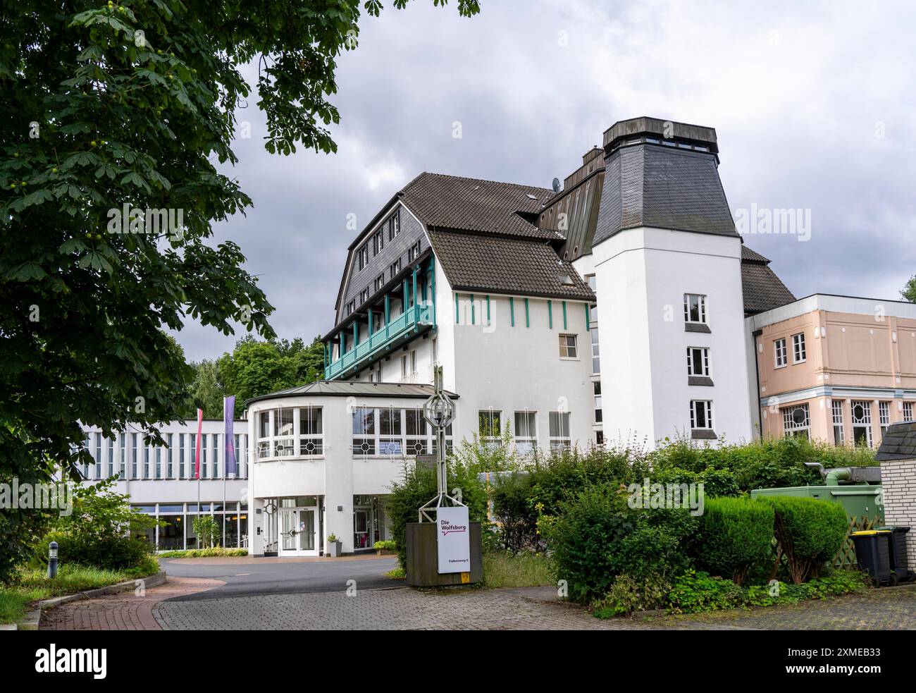 Wolfsburg, oggi un istituto educativo cattolico e centro conferenze, Muelheim an der Ruhr, Renania settentrionale-Vestfalia, Germania Foto Stock