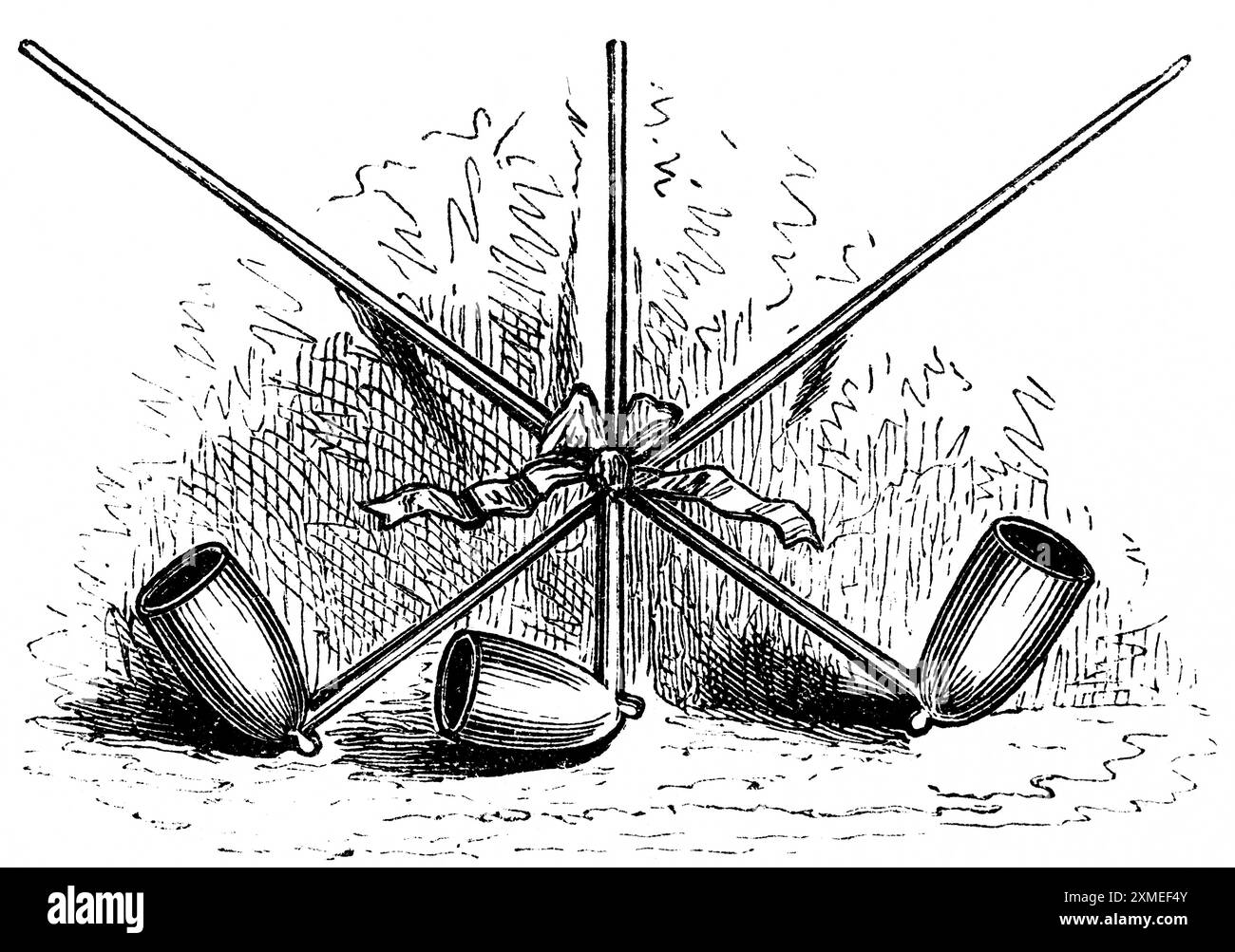 Canne olandesi del XVII e XVIII secolo, tabacco, tre ciotole per pipa, fumo, scuola del tabacco, società, salute, storia prussiana Foto Stock