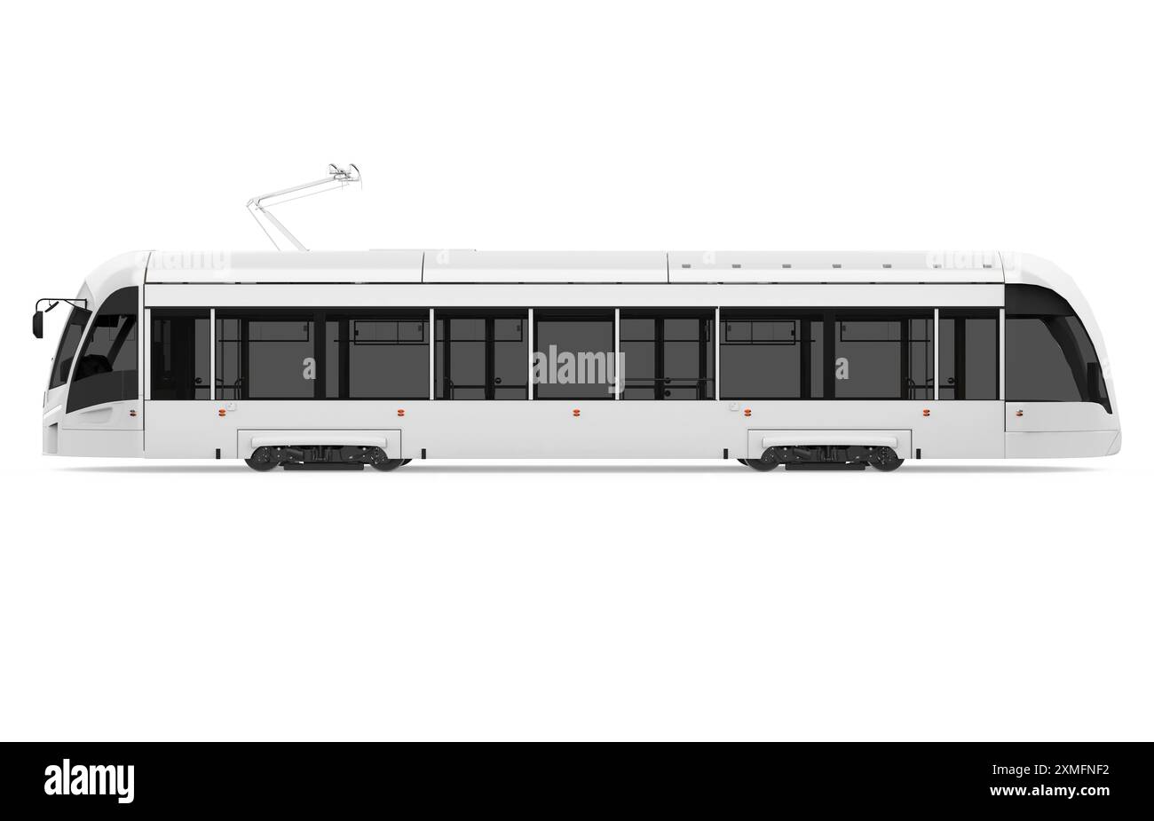 Moderno isolato di tram Foto Stock