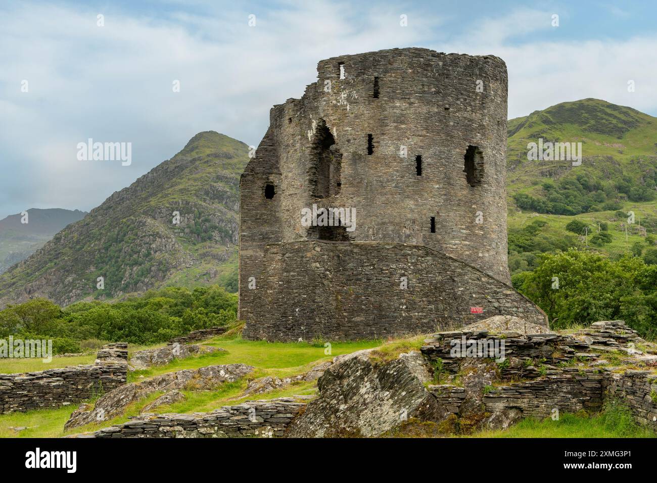 Dolbadarn Castle, Llanberis, Gwynedd, Galles Foto Stock