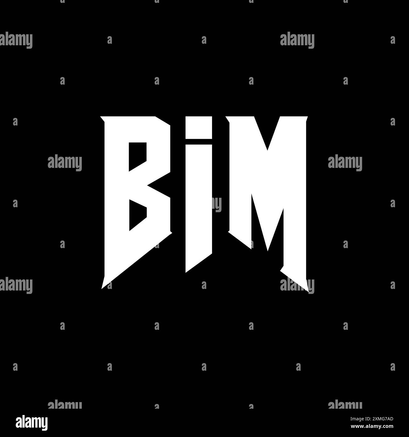 Disegno del logo bim Immagini Vettoriali Stock - Alamy