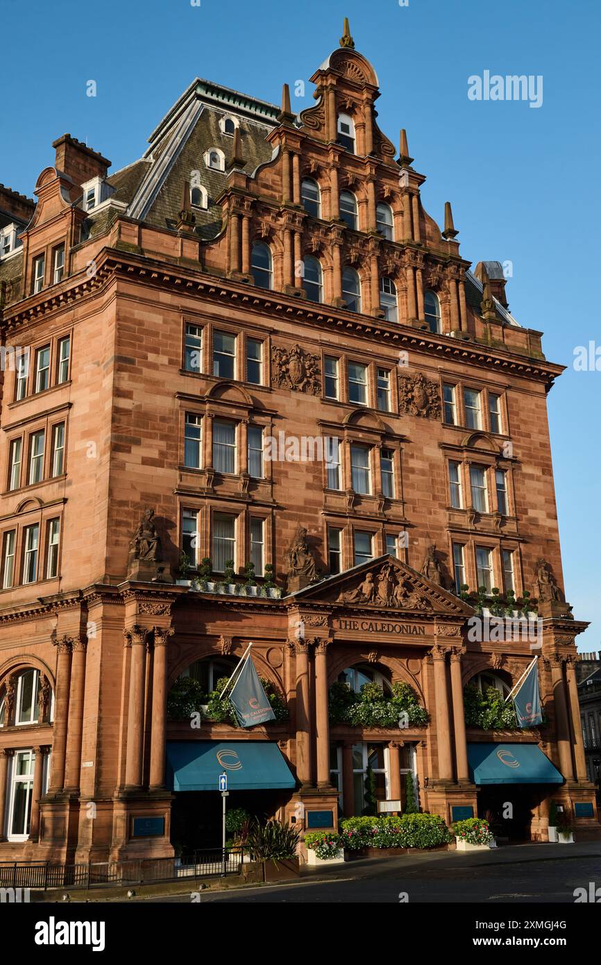 Edimburgo Scozia, Regno Unito 28 luglio 2024. Vista generale della Caledonian Edinburgh. credito sst/alamy notizie in diretta Foto Stock