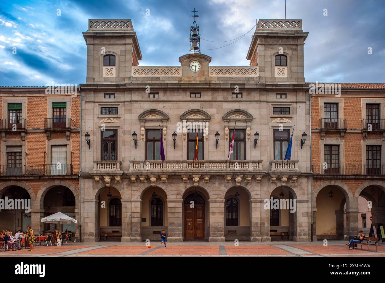 Storico Municipio di Avila situato in Plaza del Mercado Chico nel cuore di Avila, Castilla y Leon, Spagna. Foto Stock