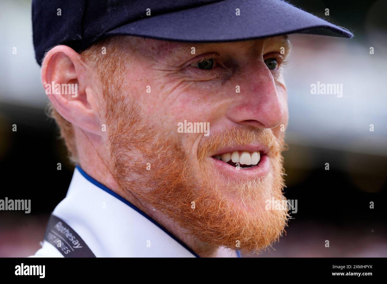 Ben Stokes di Endland durante il terzo giorno del Rothesay test match a Edgbaston, Birmingham. Data foto: Domenica 28 luglio 2024. Foto Stock