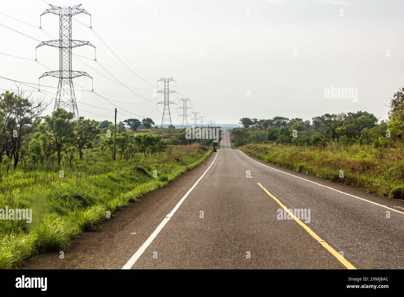 Via Karuma - Pakwach in Uganda Foto Stock