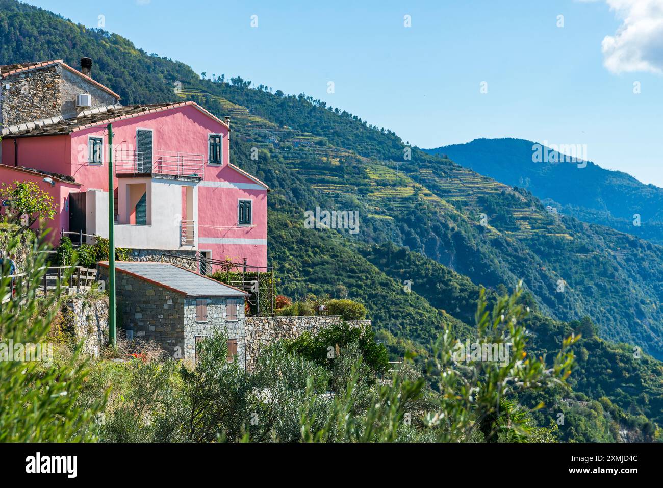 Cinque Terre: La gemma costiera d'Italia Foto Stock