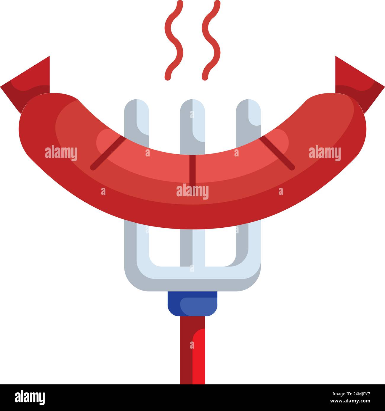 4 luglio Hot Dog Illustrazione Vettoriale