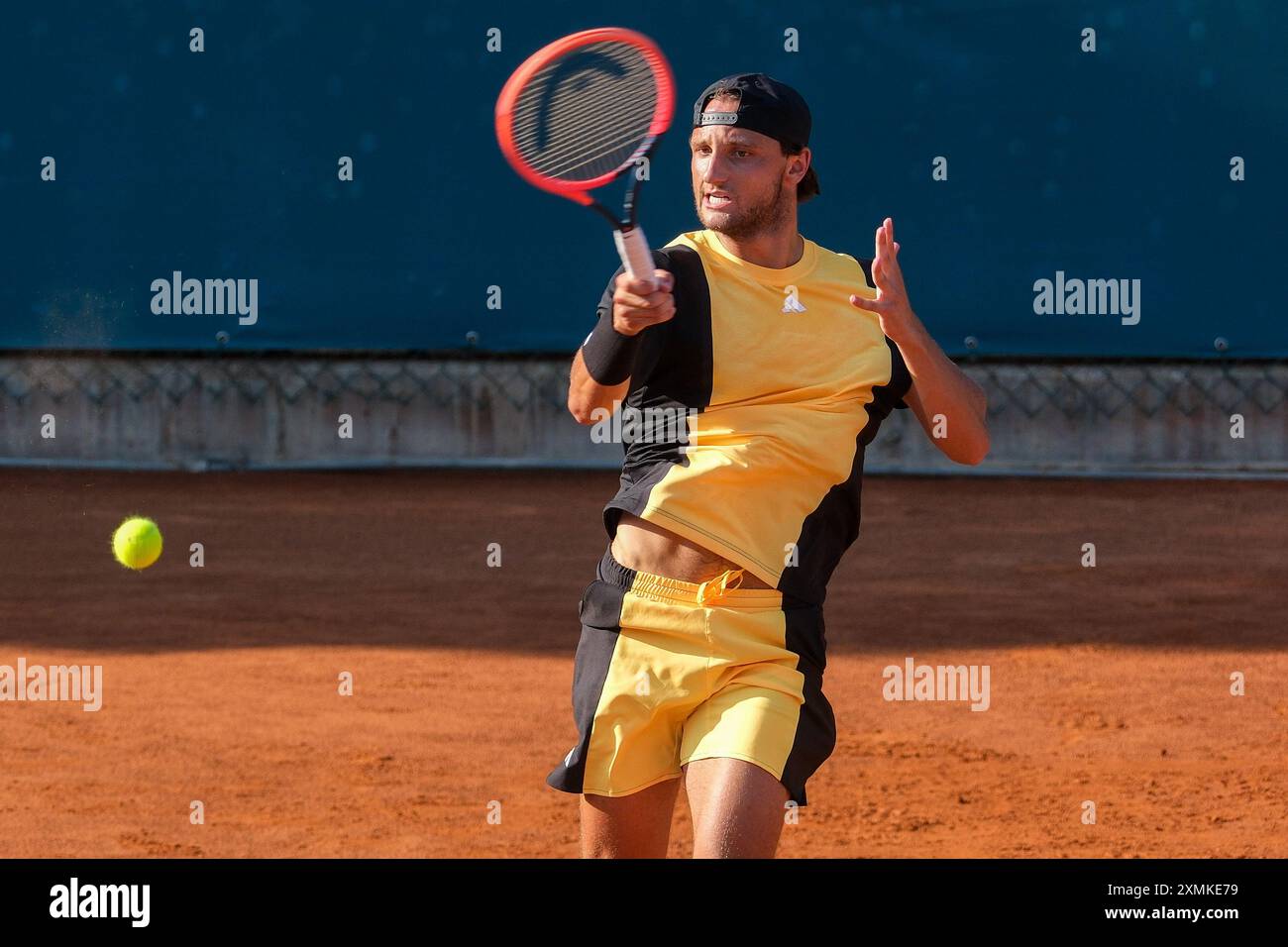 Federico Arnaboldi dall'Italia in azione durante gli internazionali di Verona - il torneo di tennis ATP Challenger 100 presso lo Sports Club Verona il 27 luglio 2024, Foto Stock