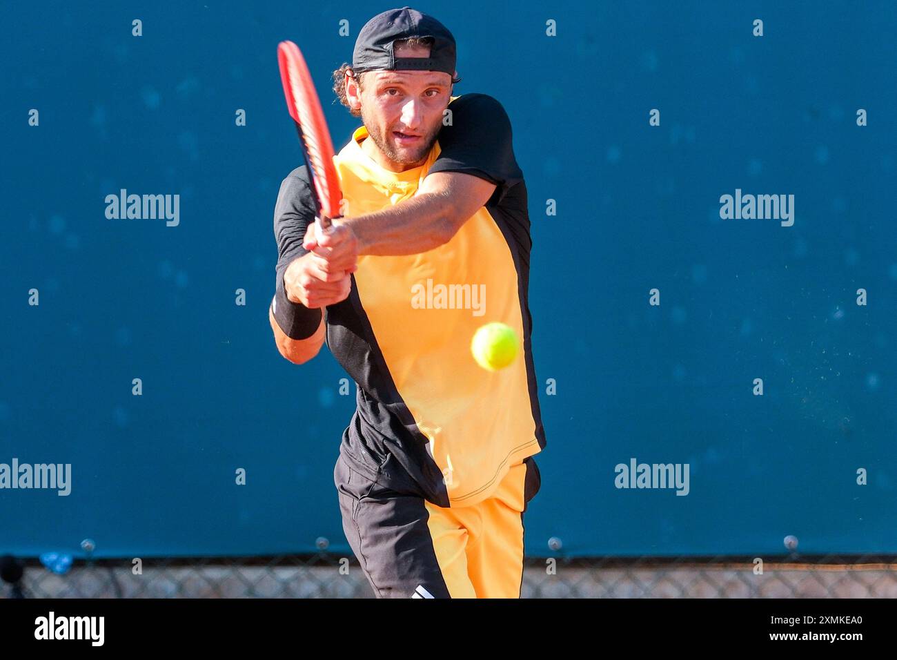 Federico Arnaboldi dall'Italia in azione durante gli internazionali di Verona - ATP Challenger 100 al Circolo sportivo di Verona il 27 luglio 2024 Foto Stock