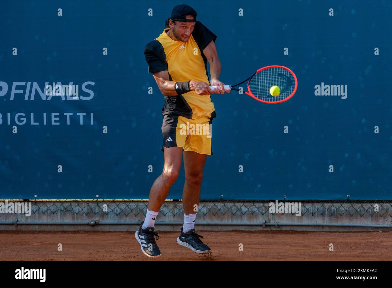 Federico Arnaboldi dall'Italia in azione durante gli internazionali di Verona - ATP Challenger 100 al Circolo sportivo di Verona il 27 luglio 2024 Foto Stock
