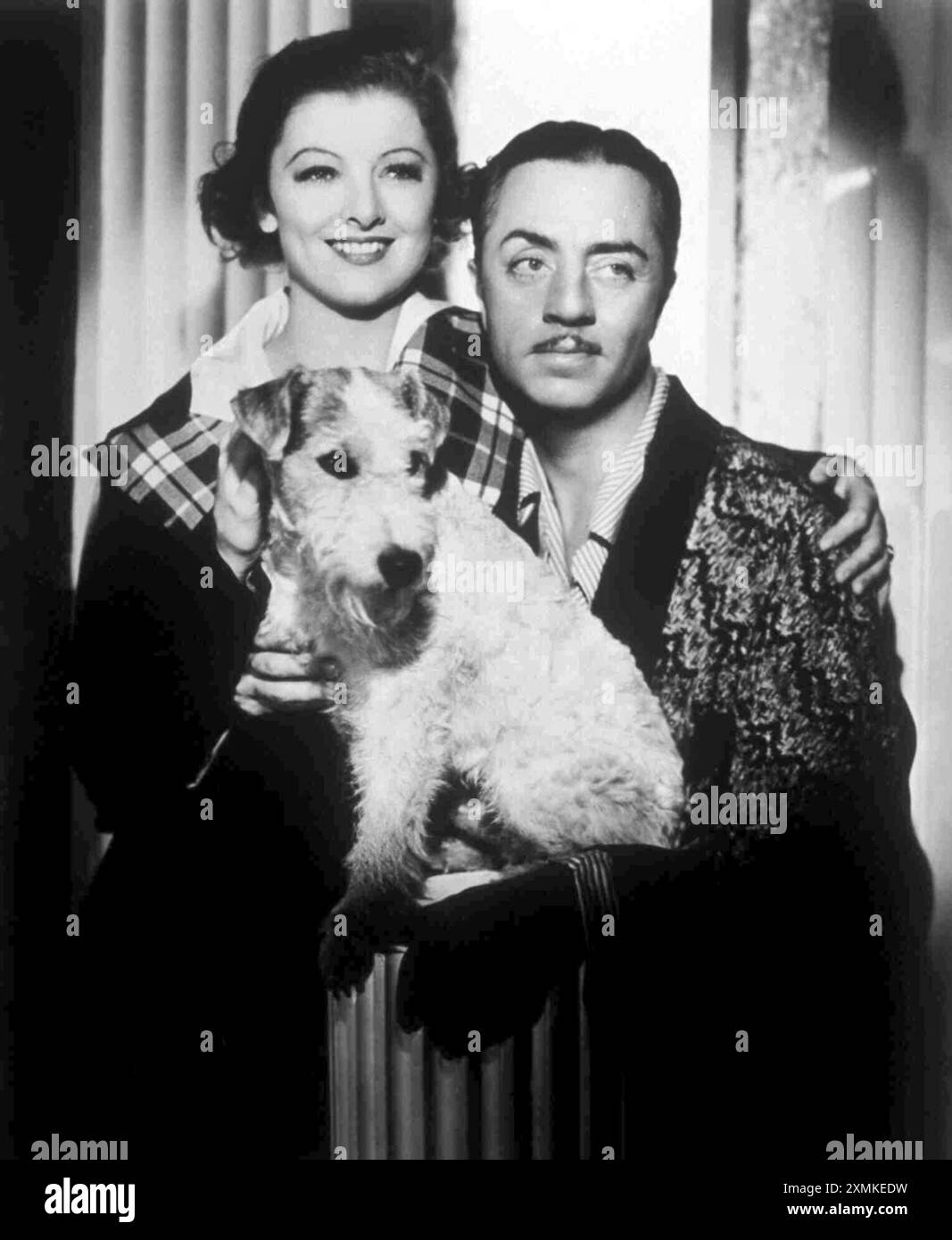 Foto promozionale per The Thin Man (1934) con William Powell e Myrna Loy Foto Stock