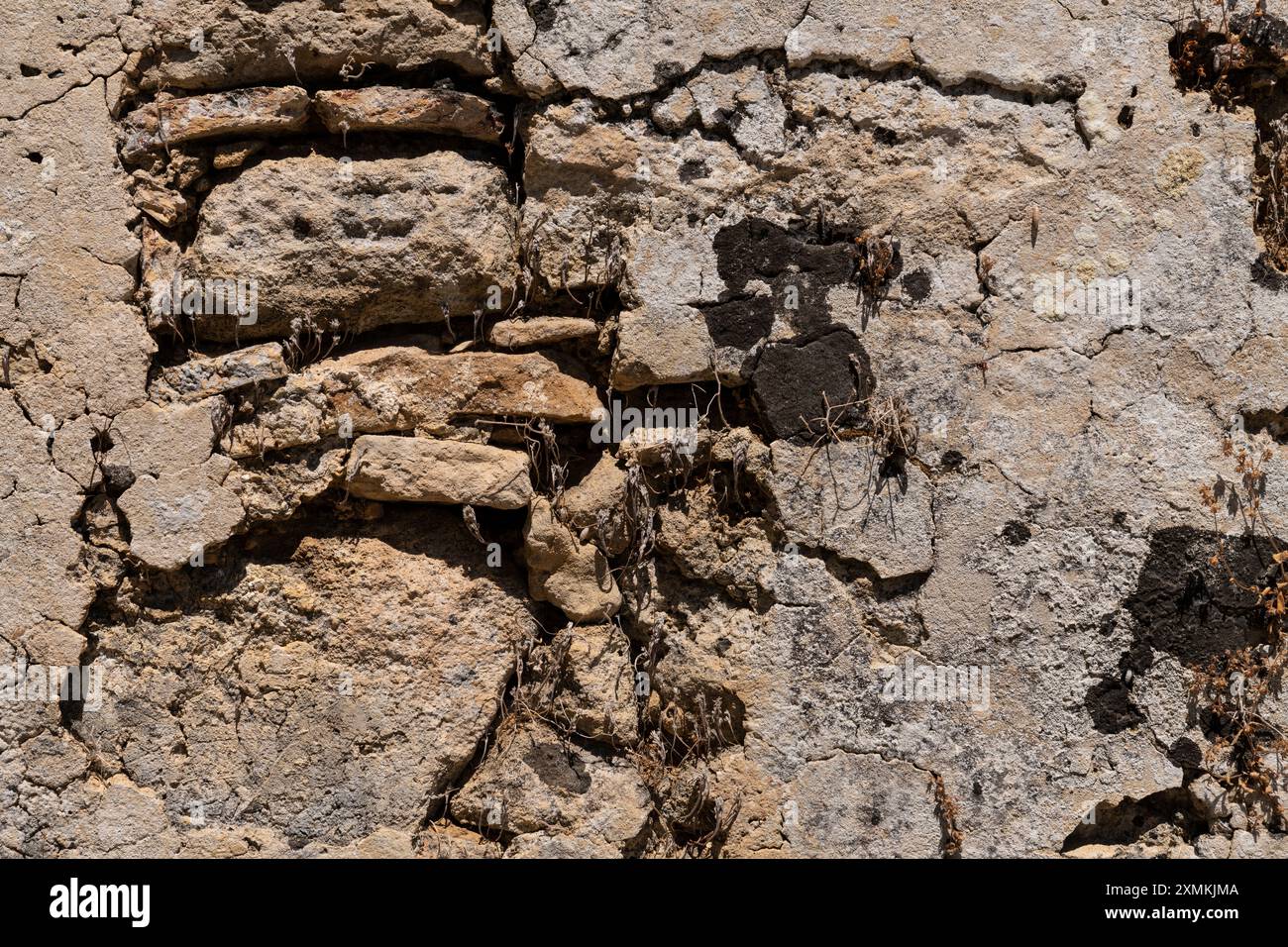 Struttura della parete grunge. La consistenza del vecchio muro grunge. Foto Stock