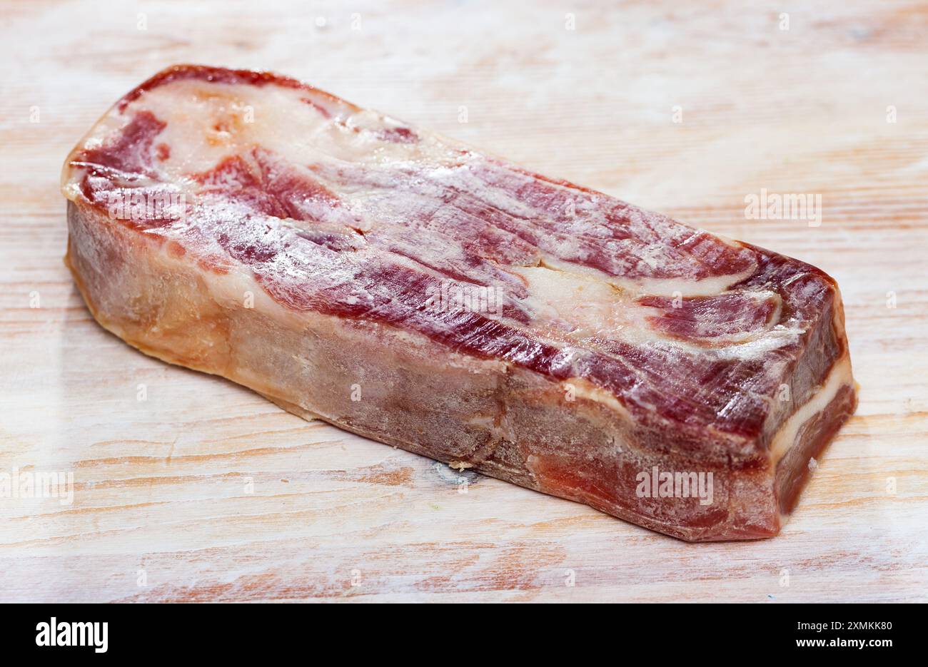 Pezzo di filetto di maiale stagionato Foto Stock Pezzo di filetto di maiale stagionato Foto Stock