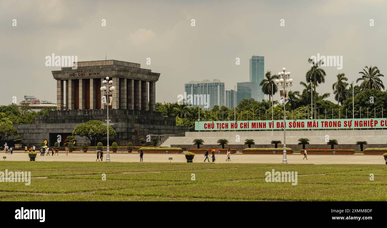 Cultura viaggi attrazioni Vietnam a Hanoi Mausoleo ho chi Minh a Hanoi Vietnam Foto Stock