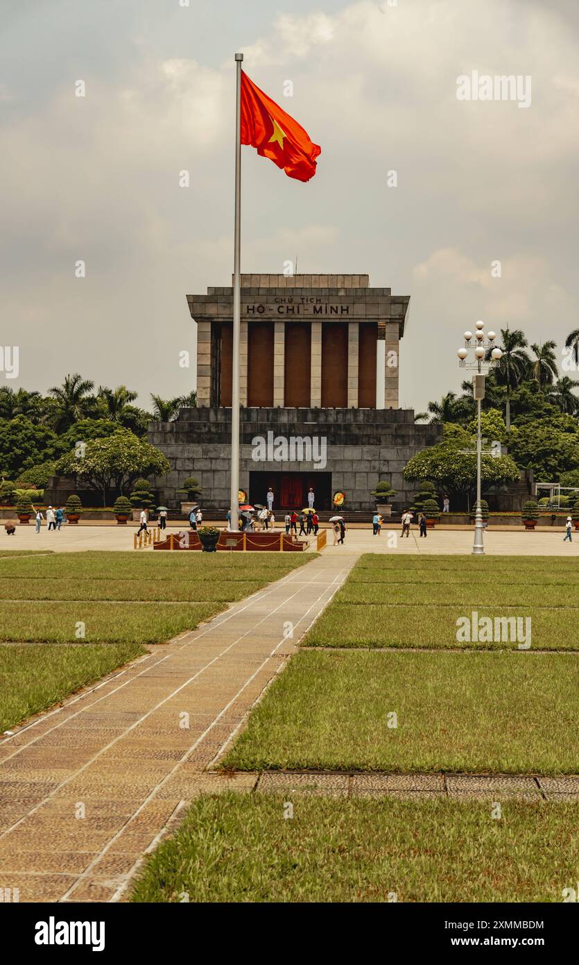 Cultura viaggi attrazioni Vietnam a Hanoi Mausoleo ho chi Minh a Hanoi Vietnam Foto Stock