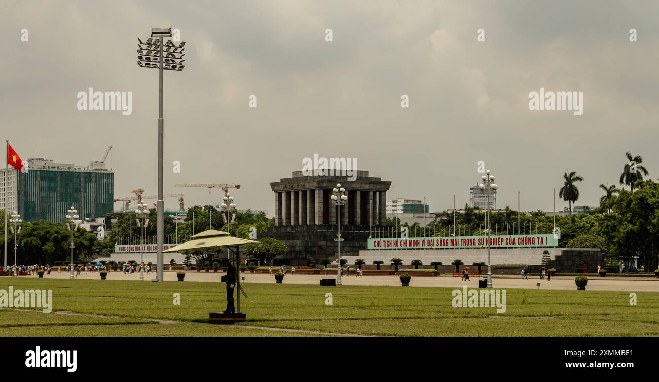 Cultura viaggi attrazioni Vietnam a Hanoi Mausoleo ho chi Minh a Hanoi Vietnam Foto Stock
