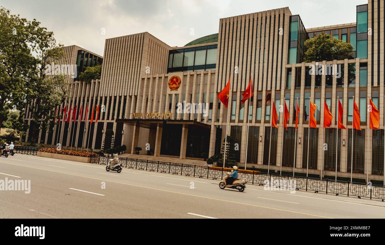 Cultura viaggi Vietnam attrazioni a Hanoi edificio dell'Assemblea Nazionale del Vietnam ad Hanoi Foto Stock