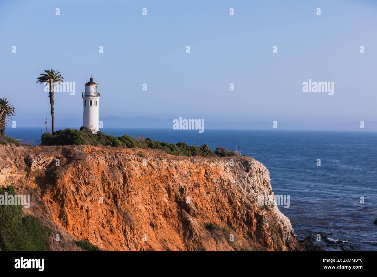 Vista spettacolare del faro di Vicente Point Foto Stock