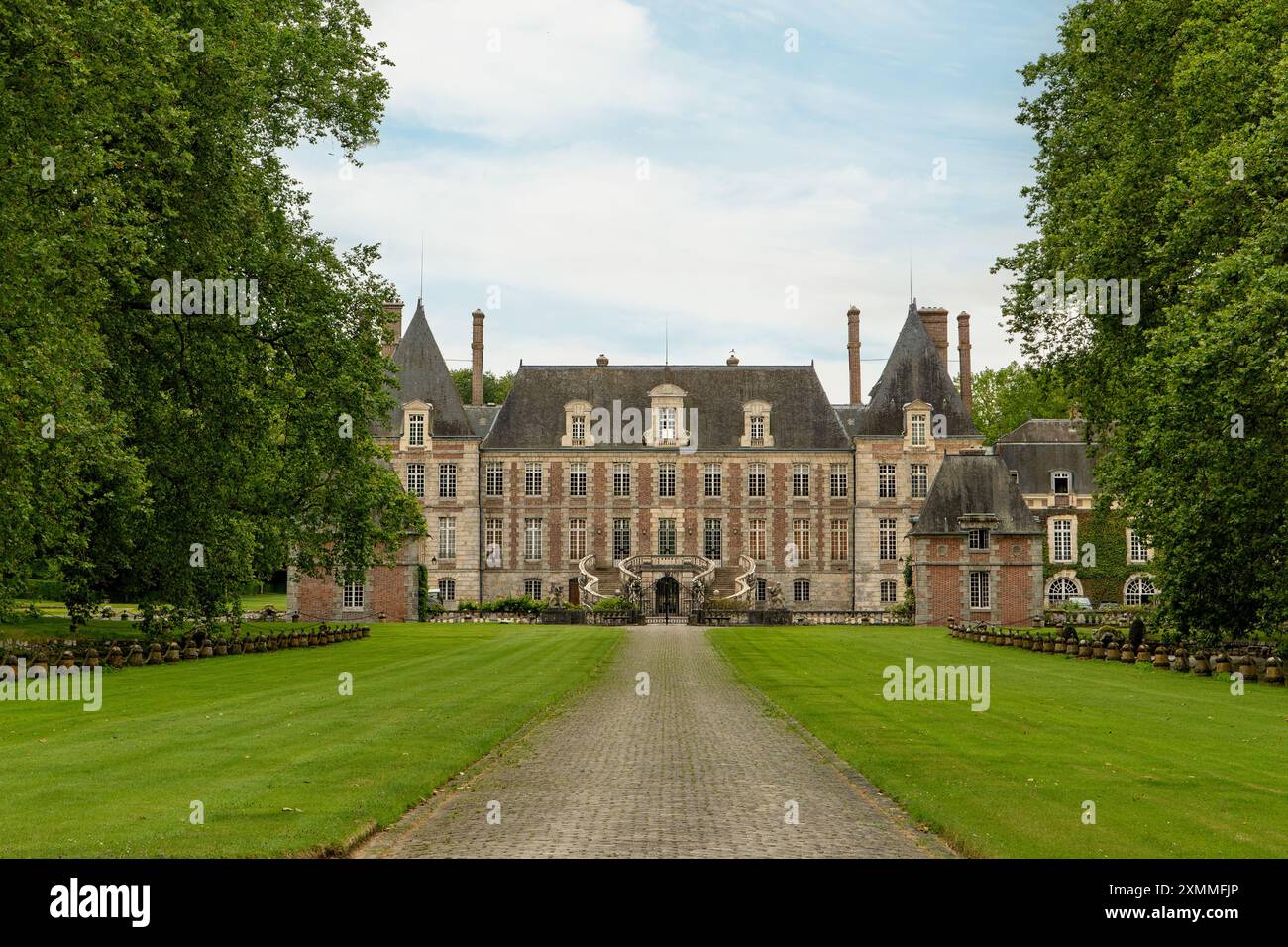 Le Domaine de Courances, Courances, Ile-de-France, Francia Foto Stock